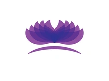 Lotus flower health meditation logo symbol