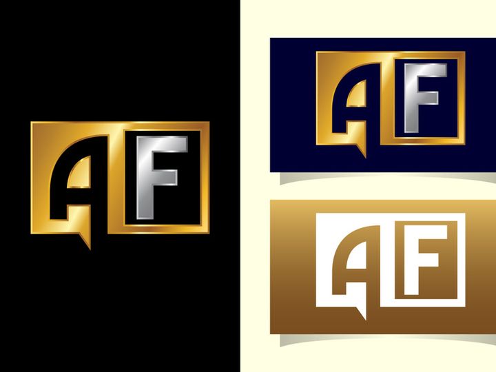 Initial Letter A F Logo Design Template. Graphic Alphabet Symbol For Corporate Business Identity