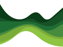 Abstract Green wave vector illustration design background