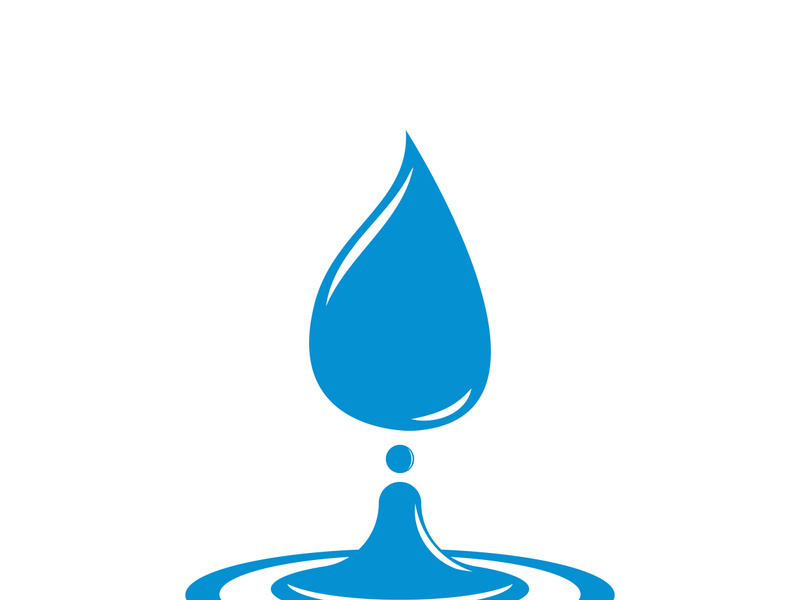 Water drop logo template vector illustration design