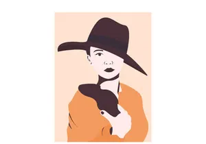 portrait woman, Poster beauty girl