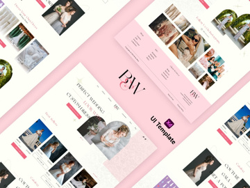 BRIDEWEAR UI Template - UI Adobe XD preview picture