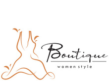 elegant women's fashion logo, clothing, boutique, convection, tailor, garment, business, apparel, fashion designer