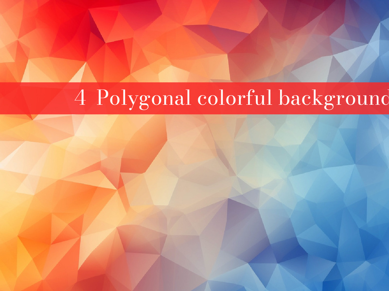 A polygonal colorful background