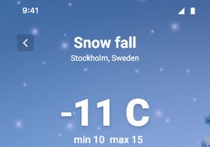 Weather forecast app