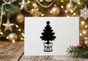 Decorative Christmas Tree in Pot with Bow for Holiday Celebrations