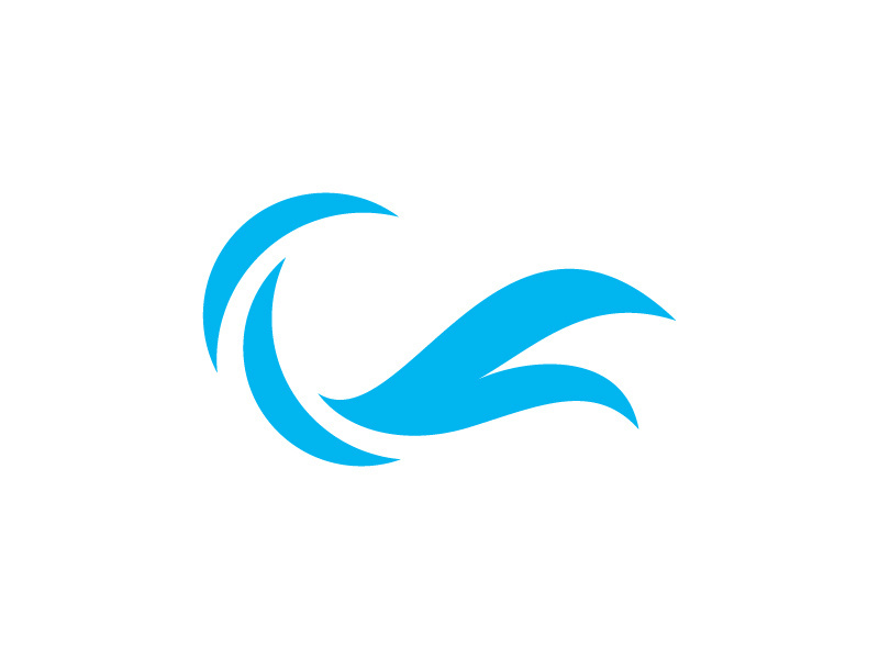 Water wave vector icon illustration design