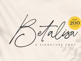 Betalisa - Signature Font preview picture