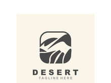 Desert or sahara wilderness logo outdoor adventure emblems, badges patches design