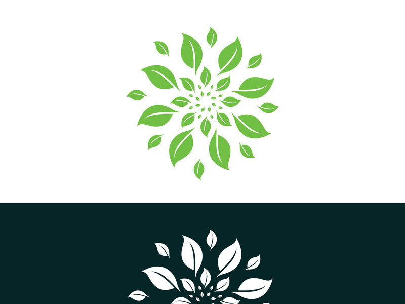 nature leaf logo, environment logo , ecology logo template