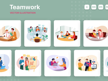 Teamwork Illustrations preview picture