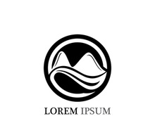 Mountain icon Logo Template Vector illustration design