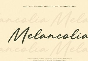 Challing - Romantic Calligraphy Font