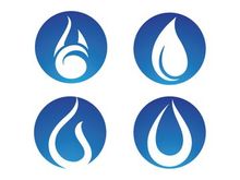 Water drop Logo Template vector illustration design