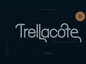 Trellacotte Modern Sans Serif Fonts preview picture