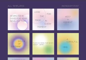 Instagram Post Gradient Concept