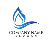 Water drop logo icon illustration template design