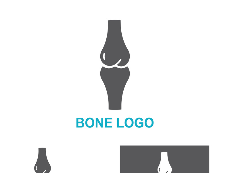 Bone logo design.logo for nursing, medical, orthopedic.