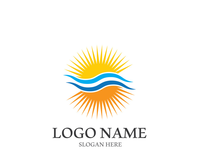 Sun vector illustration icon logo template design