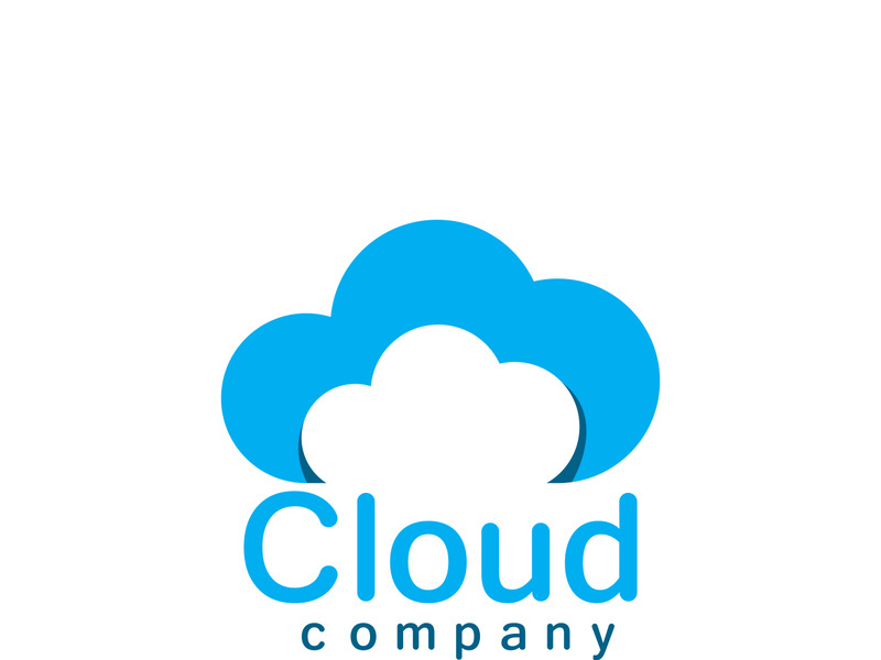 Cloud logo vector icon illustration