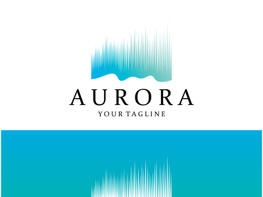 aurora logo design icon illustration vector template preview picture