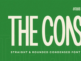 The Cons - Condensed Sans Serif Display Font preview picture