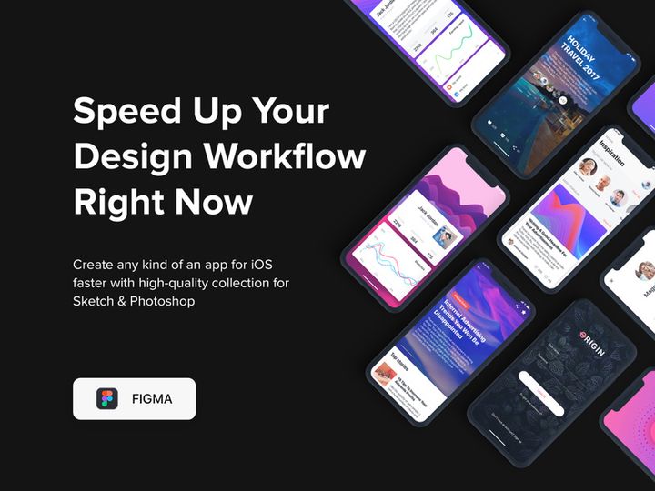 Origin Mobile UI Kit for FIGMA