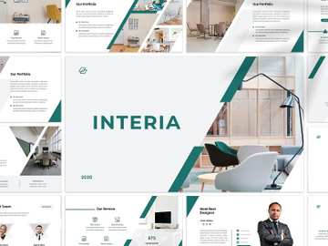 INTERIA - Creative & Business Google Slide Template preview picture