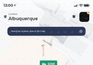Real Estate & Property Mobile App Dark Version