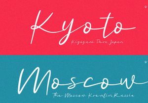 Good Sunset - Handwritten Script Font