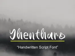 Yhentharo — Handwritten Script Font preview picture