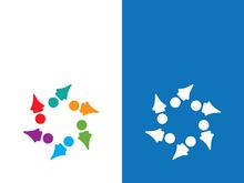 Community, network and social icon design template