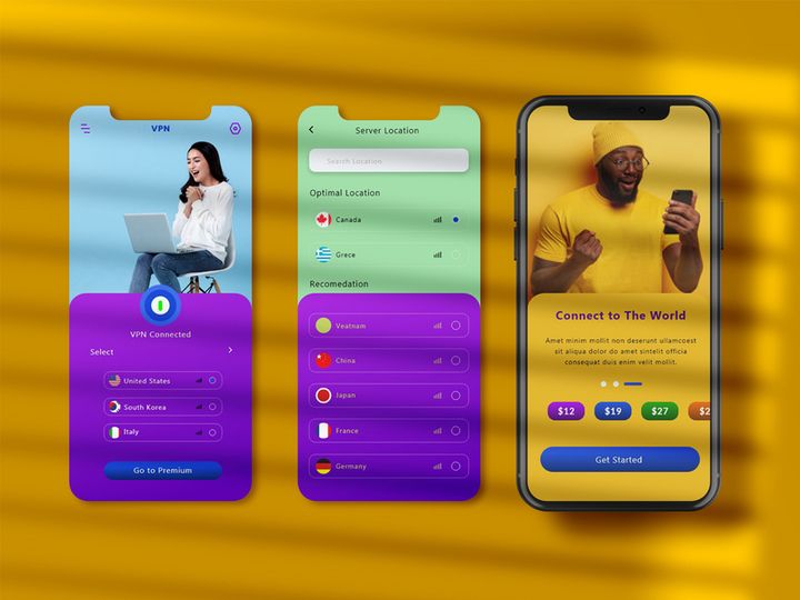 VPN Mobile App UI Kit