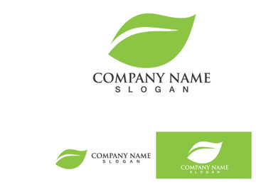 Green Leaf Tree Nature Logo Vector Template V5 preview picture