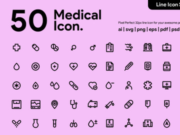 50 Medical Line v2 Icon preview picture