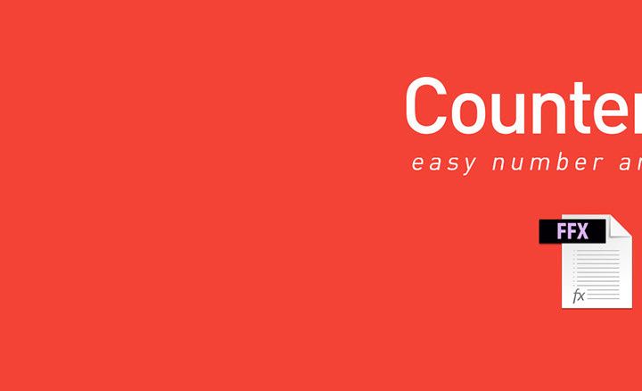 CounterPro - Free AE Preset