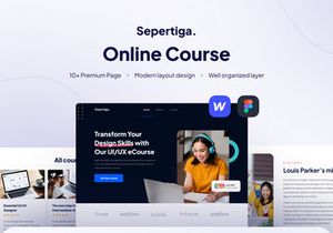 Online course website template