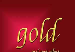 luxury gold text effect with 4 background color desgin design