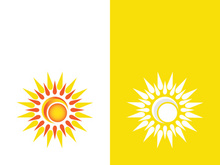 Sun vector illustration icon logo template design