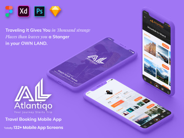 Atlantigo-Travel & Flight Booking Mobile App UI Kit preview picture