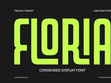 Floria - Display Font preview picture