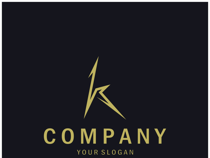 The letter K logo design is simple, elegant, modern, unique and luxurious. Logo for business cards, business, companies, fashion and brands, offices