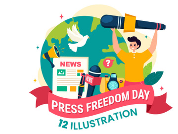 12 World Press Freedom Day Illustration preview picture