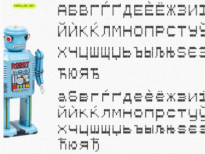 Monobiletik font - free Cyrillic & Latin