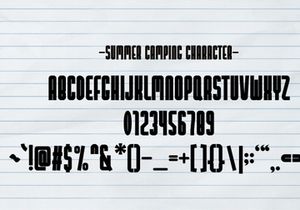 Summer Camping - Modern Vintage Font