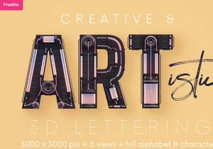 Future Science - Free 3D Lettering (PNG)