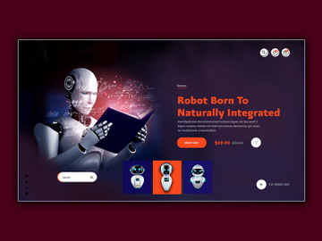 Robot Born to Integrated Landing Page preview picture