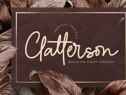 Clatterson - Monoline Script