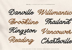 Redline - Vintage Script Font