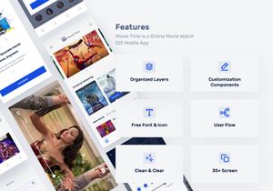 Movie Time - Movie iOS UI Kits